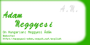 adam meggyesi business card