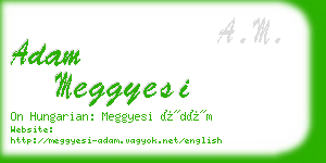 adam meggyesi business card